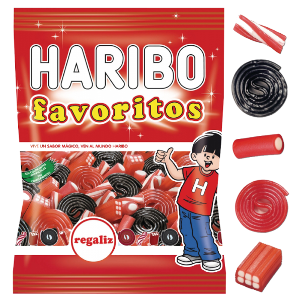 BOLSITA HARIBO FAVORITO REGALIZ 90G