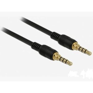 CABLE AUDIO JACK 3.5mm M/M NEGRO 1M