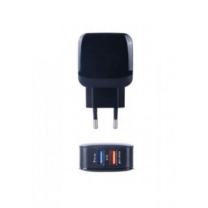 CARGADOR USB 2 PUERTOS 5V. 2,4A