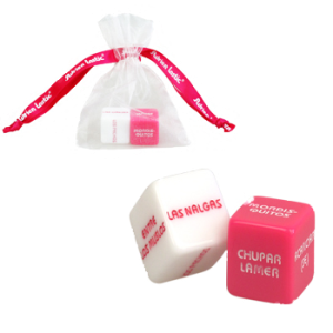 DADOS EROCTIC DICE ROSA/BLANCO