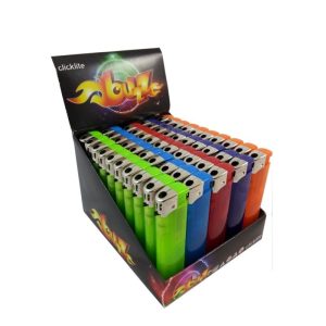 MECHERO ELECTRONICO FLUO BUZZ CAJA 50 UNIDADES
