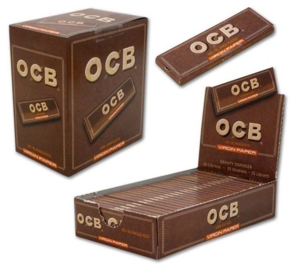 OCB VIRGIN 1 1/4 NO BLANQUEADO FINO CAJA 25 LIBR