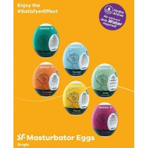 SATISFYER MASTURBADOR EGG COLORES SURTIDOS