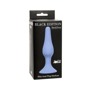 SLIM ANAL PLUG MEDIUM AZUL 10cm