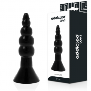 TIRA ANAL ONDULADA NEGRA 16cm