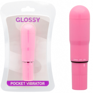 VIBRADOR GLOSSY POCKET ROSA 10cm